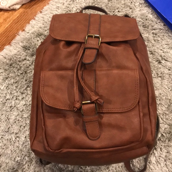 bass leather backpack